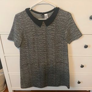 H&M collared tweed dress